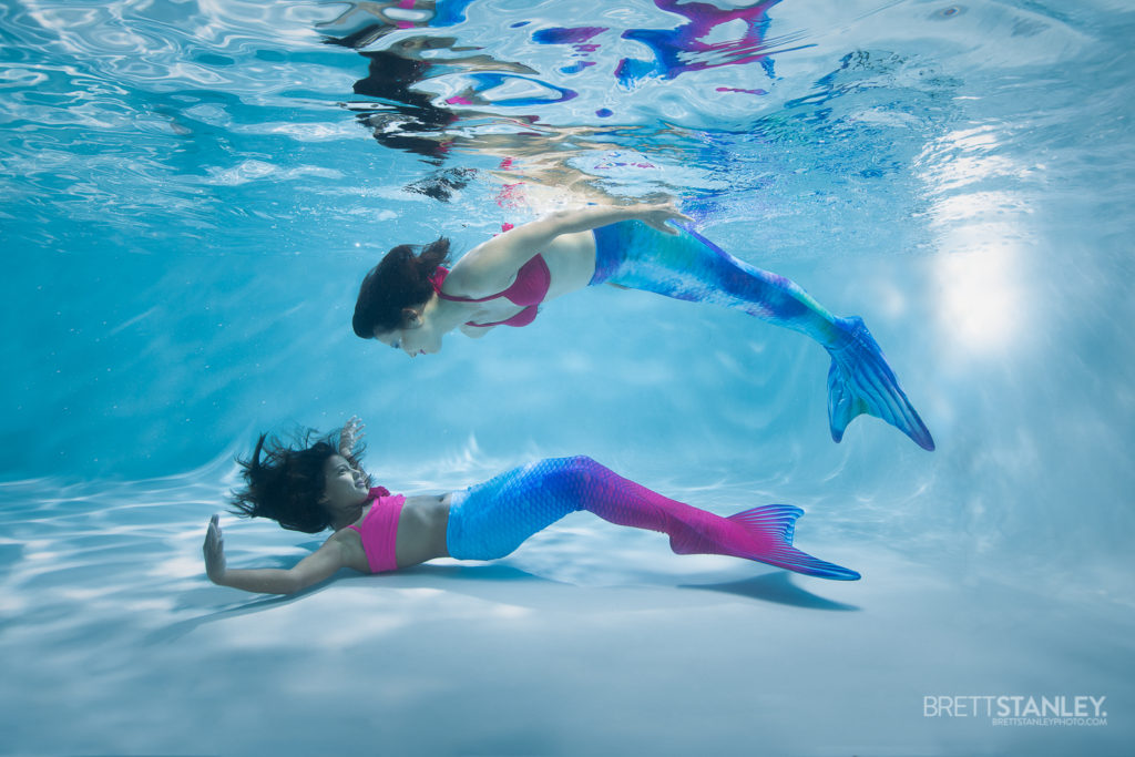 mermaid swimming underwater
